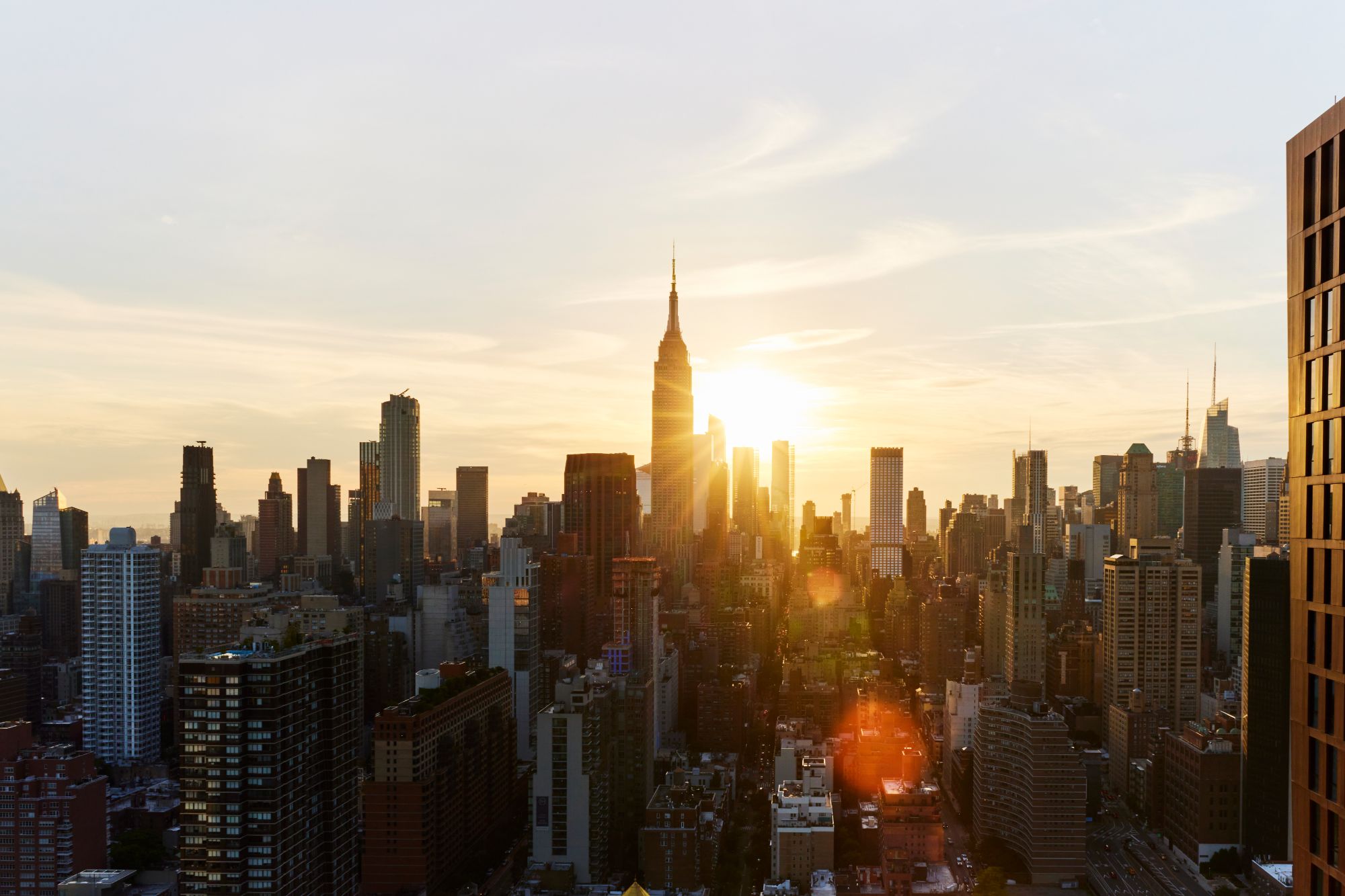 Sunset over Manhattan