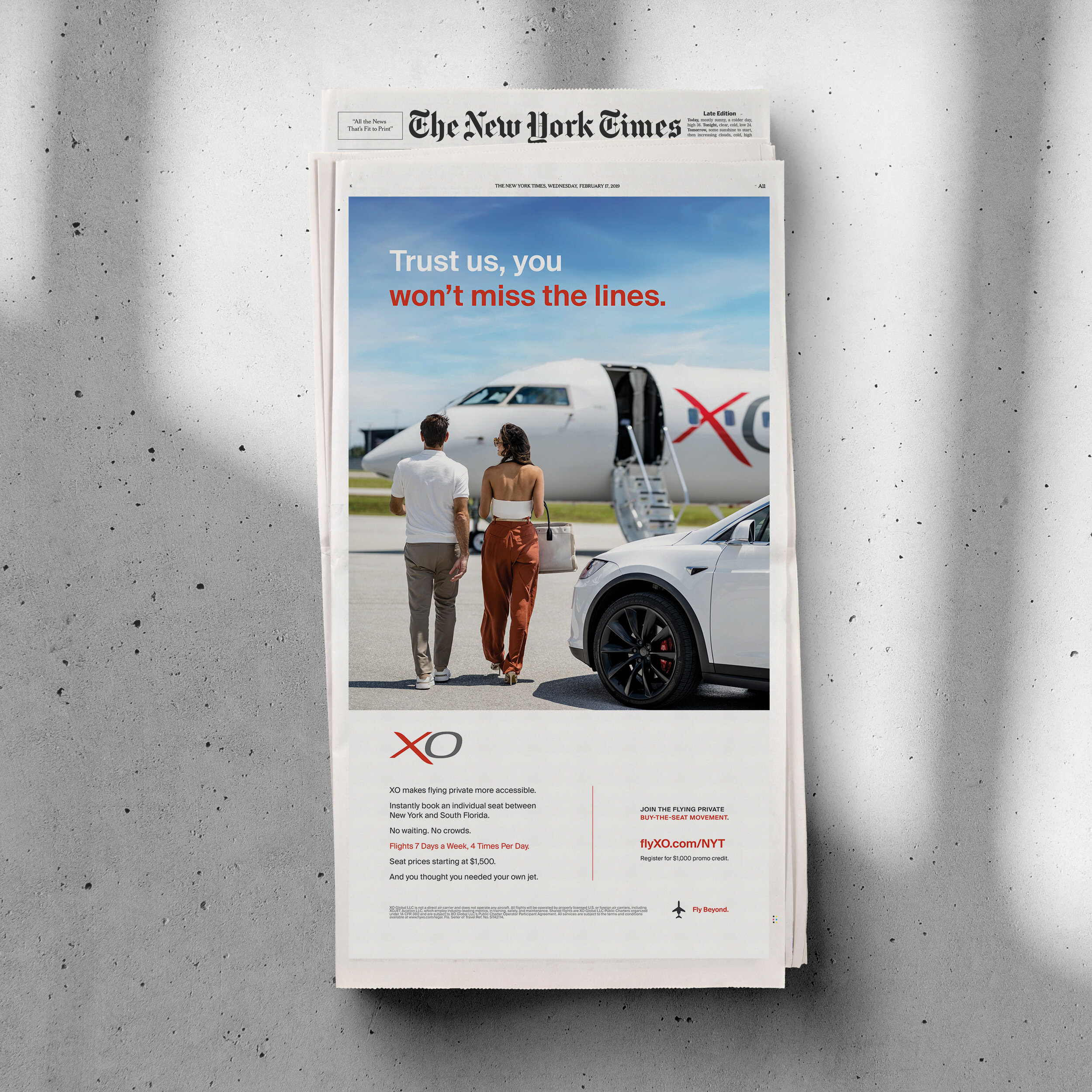 Print ad, The New York Times